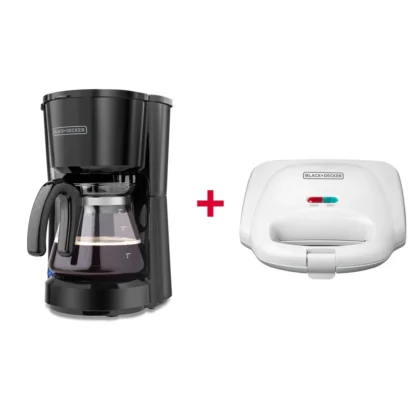 Combo Cafetera 5 Tazas + Sanduchera 2 Puestos