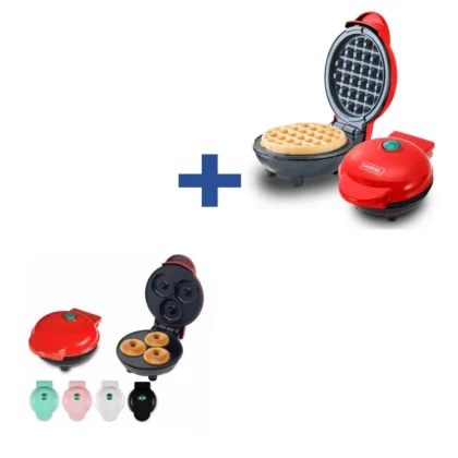 Kit de Reposteria y Cocina Mini Maquina de Donas + Mini Waflera
